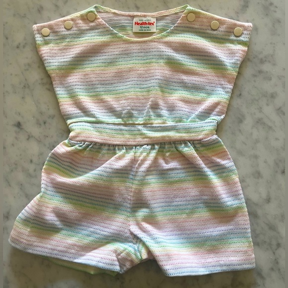 Vintage Healthtex Rainbow Romper 12 Months - Picture 1 of 7